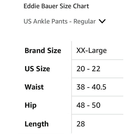 Eddie Bauer Women's Lightweight UPF 50+ Traveler Ankle Pants Green Size XXL NWT - Picture 5 of 13